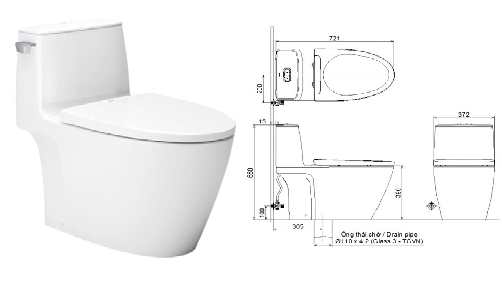 Thông số kỹ thuật bồn cầu Viglacera – Chi tiết các dòng sản phẩm phổ biến