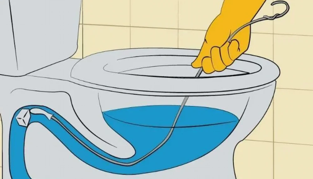 Hướng dẫn thông tắc bồn cầu bằng móc quần áo tại nhà